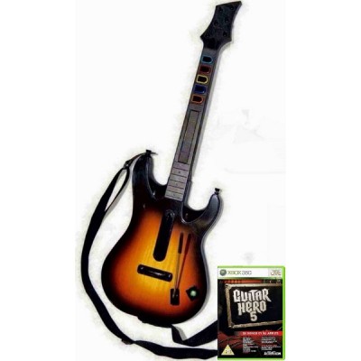 Игровой комплект Guitar Hero 5 (игра+контроллер гитара) [Xbox 360, английская версия]